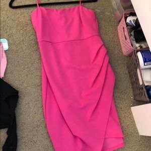 Hot pink dress